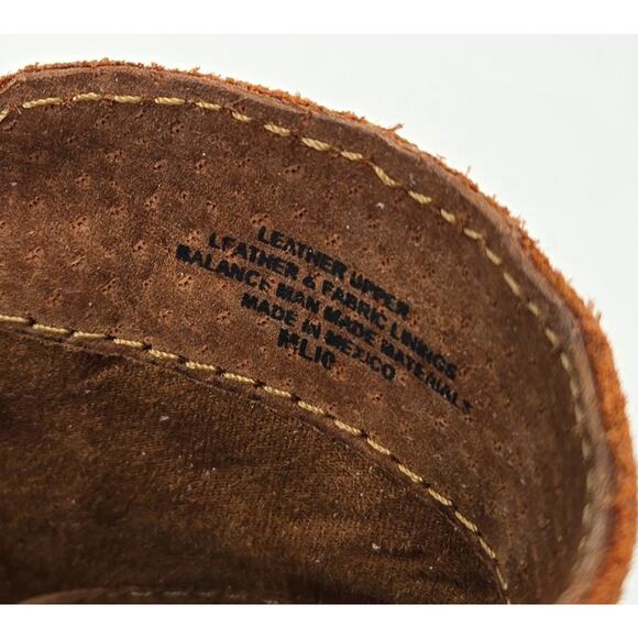 BORN Tarkiln Rustic Suede Leather Brown Lace-Up Ankle Boot Sz 7 New With Box - Picture 9 of 12